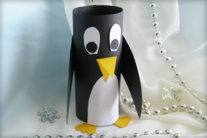 Bastelanleitung für Pinguin aus Papier